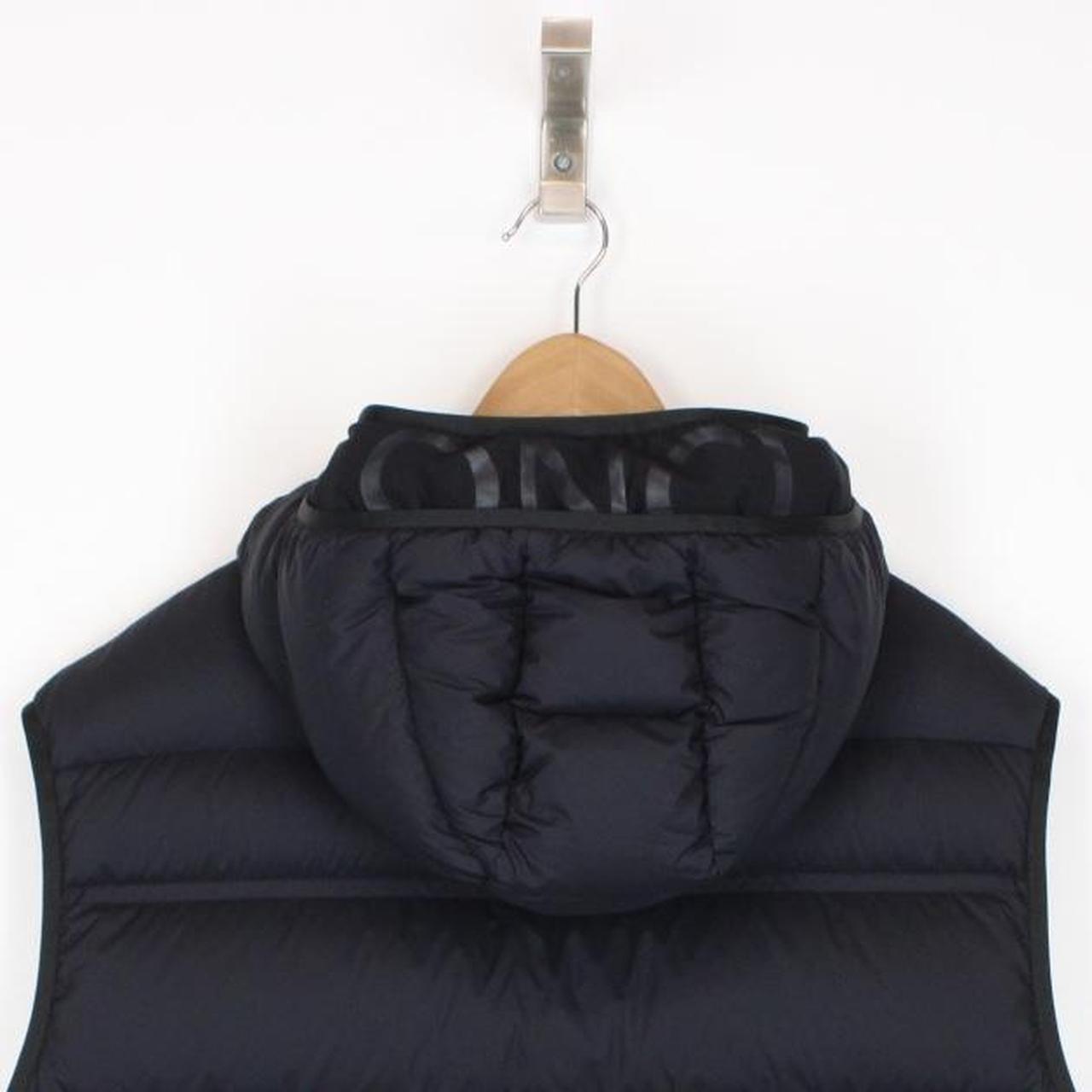 Moncler Tamega Navy Blue Hooded Down Gilet / Bodywarmer