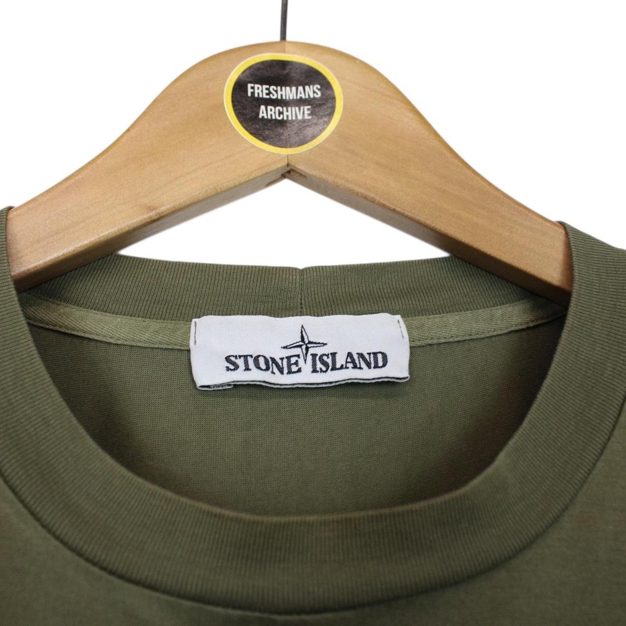 Stone Island Green Short Sleeve Cotton Compass T-Shirt