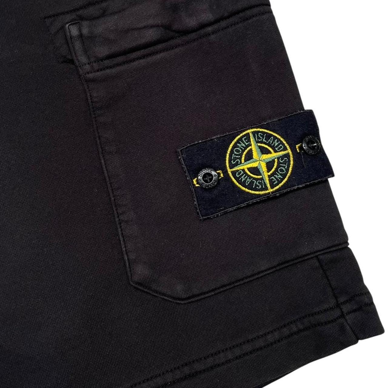 Stone Island SS 2020 Black Cotton Jogger Shorts