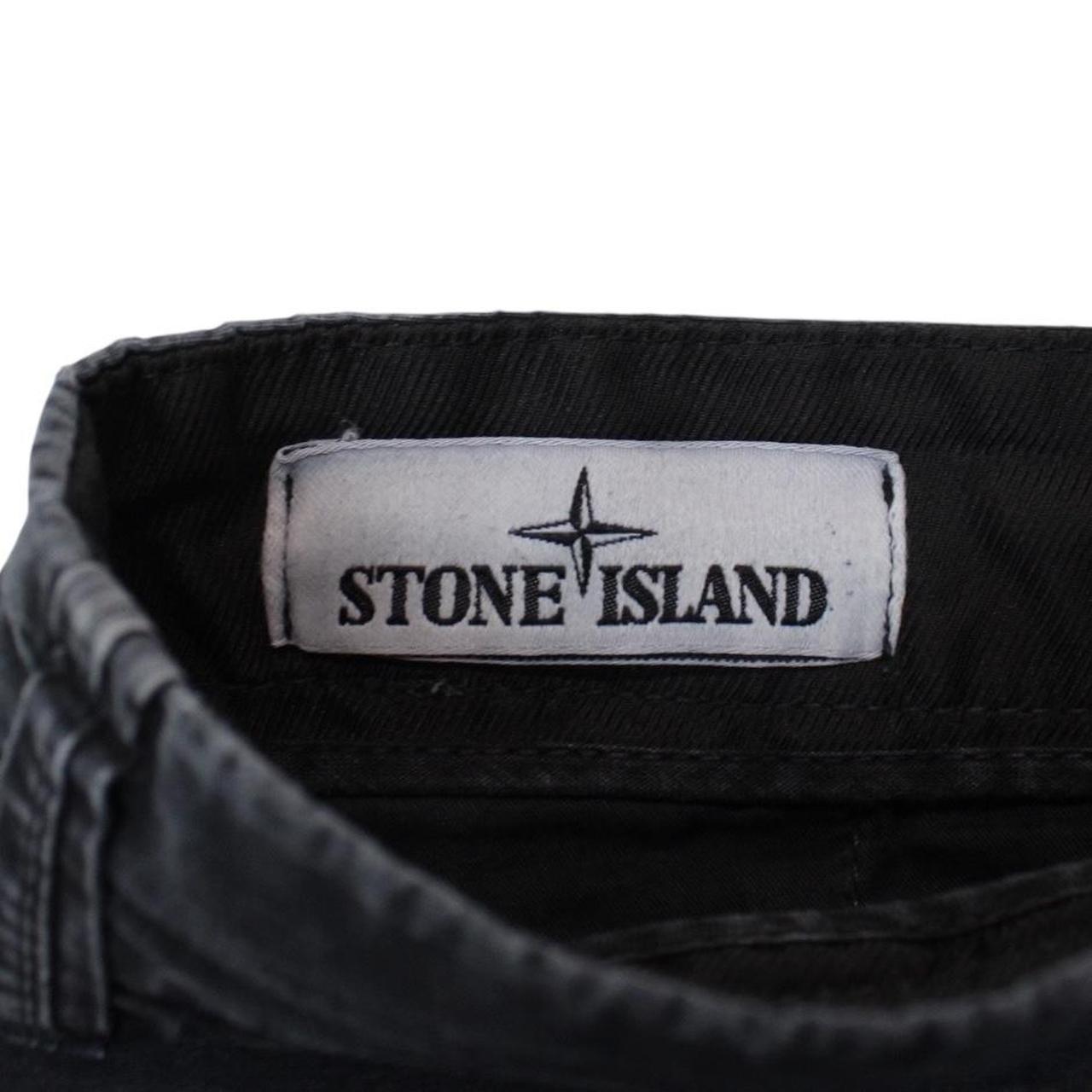 Stone Island SS 2021 Black Bermuda Cotton Cargo Shorts