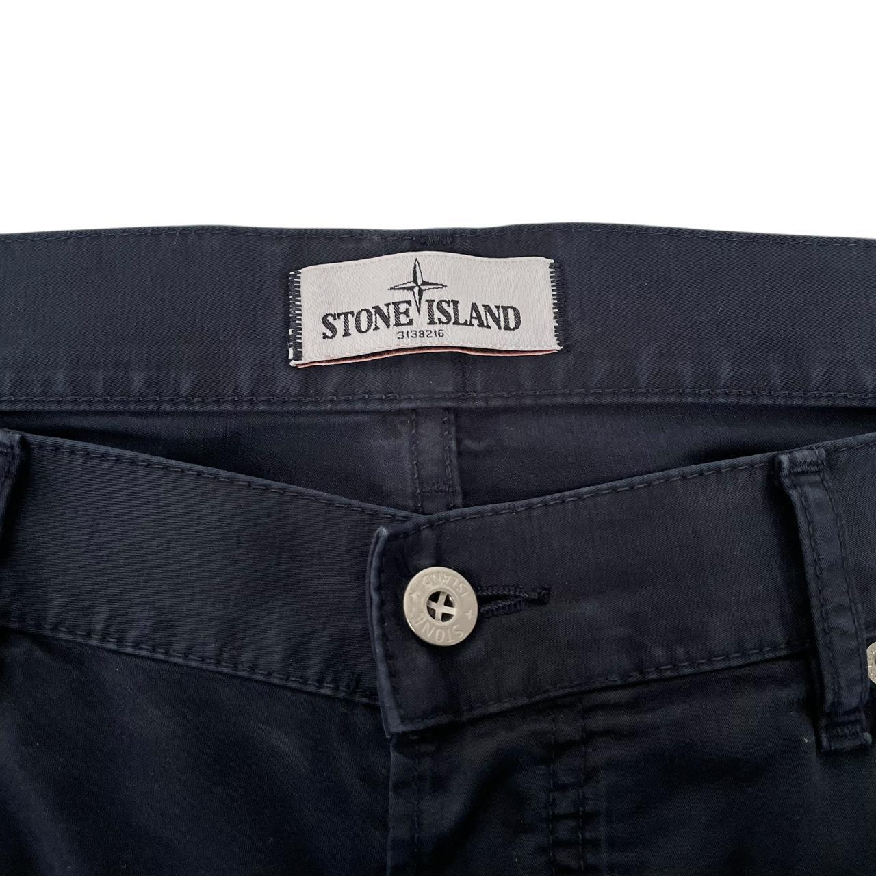 Stone Island SS 2012 Navy Blue RE-T Fit Cotton Trousers