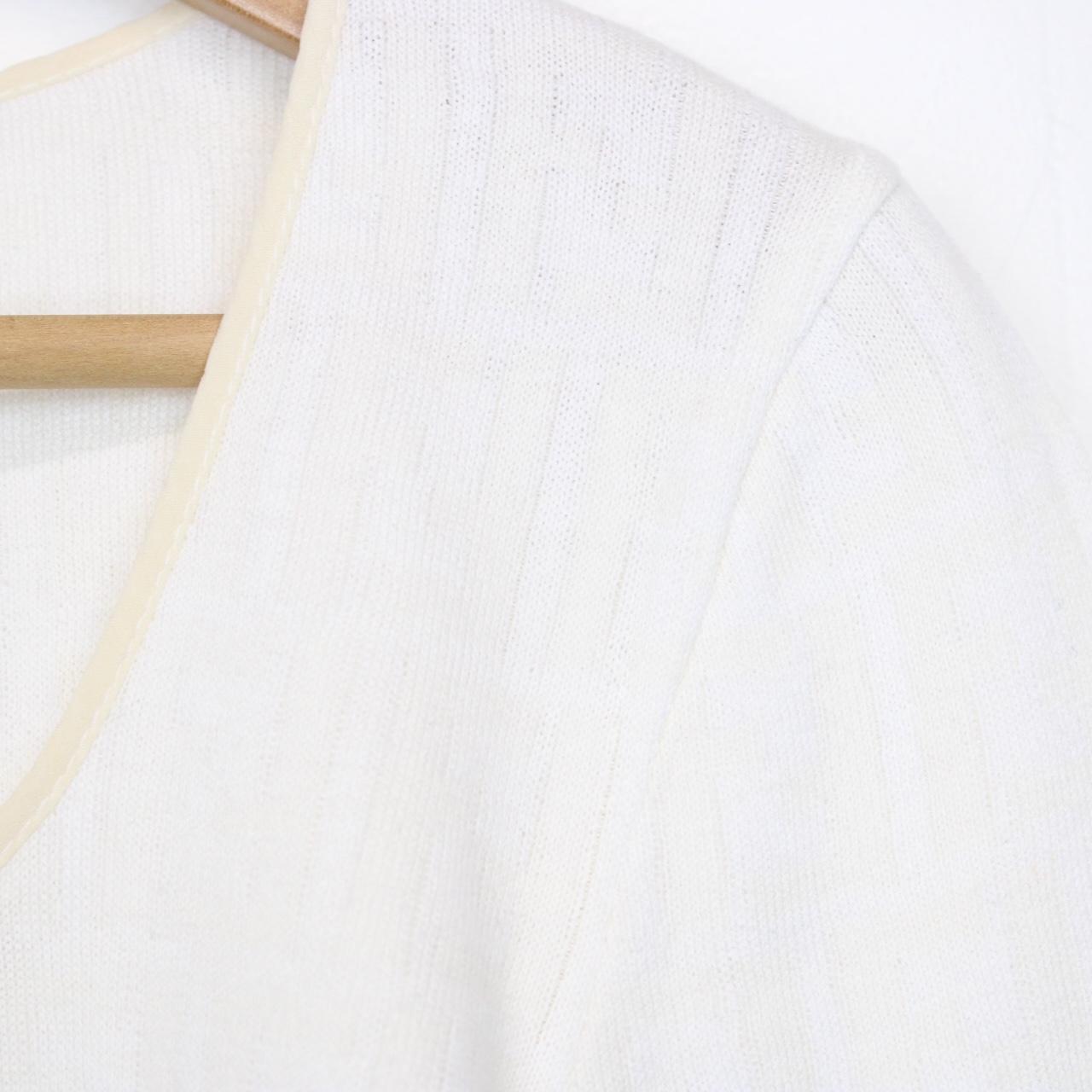 Vintage 90s Fendi Cream Zucca Monogram Deep Neck Top