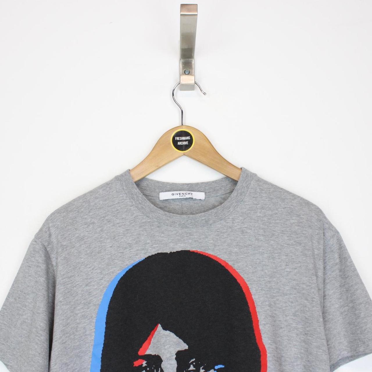 Givenchy Paris Grey and Multicoloured Abstract Girl Short Sleeve T-Shirt