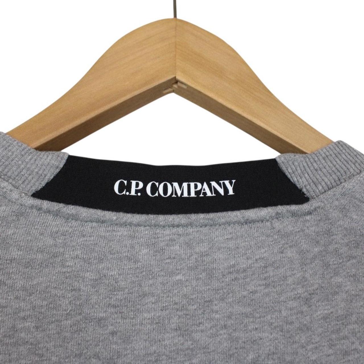 CP Company Grey Goggle Lens Cotton Sweatshirt Jumper