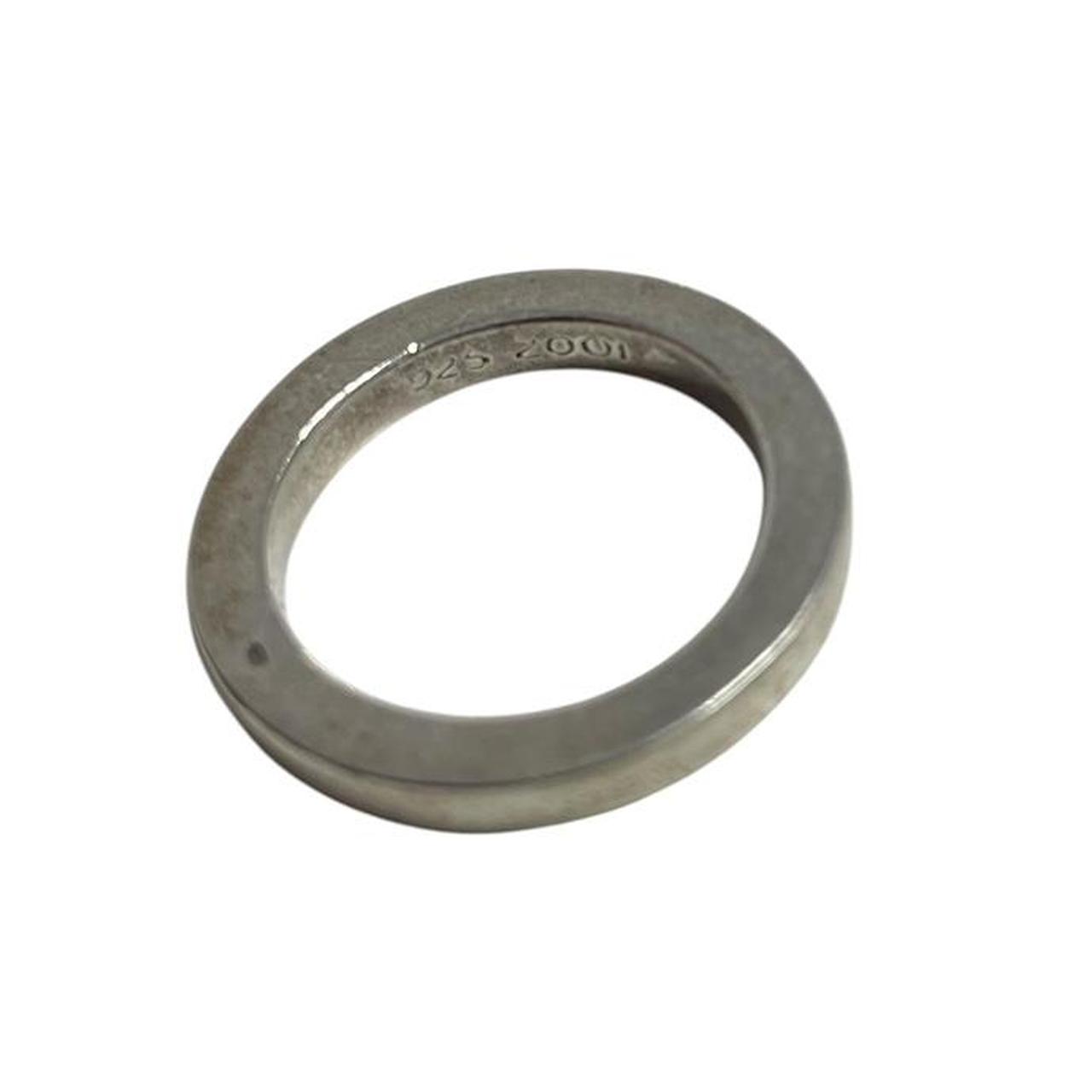 Chrome Hearts silver 3mm Forever Spacer Ring with vintage design and minor scratches.