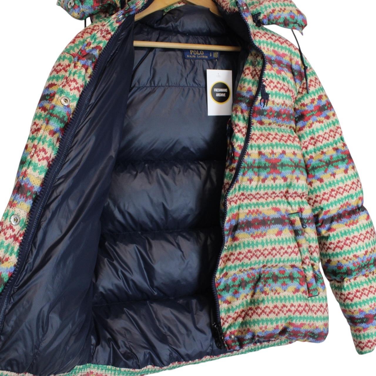 Polo Ralph Lauren Multicoloured Fair Isle Print Down Puffer Jacket
