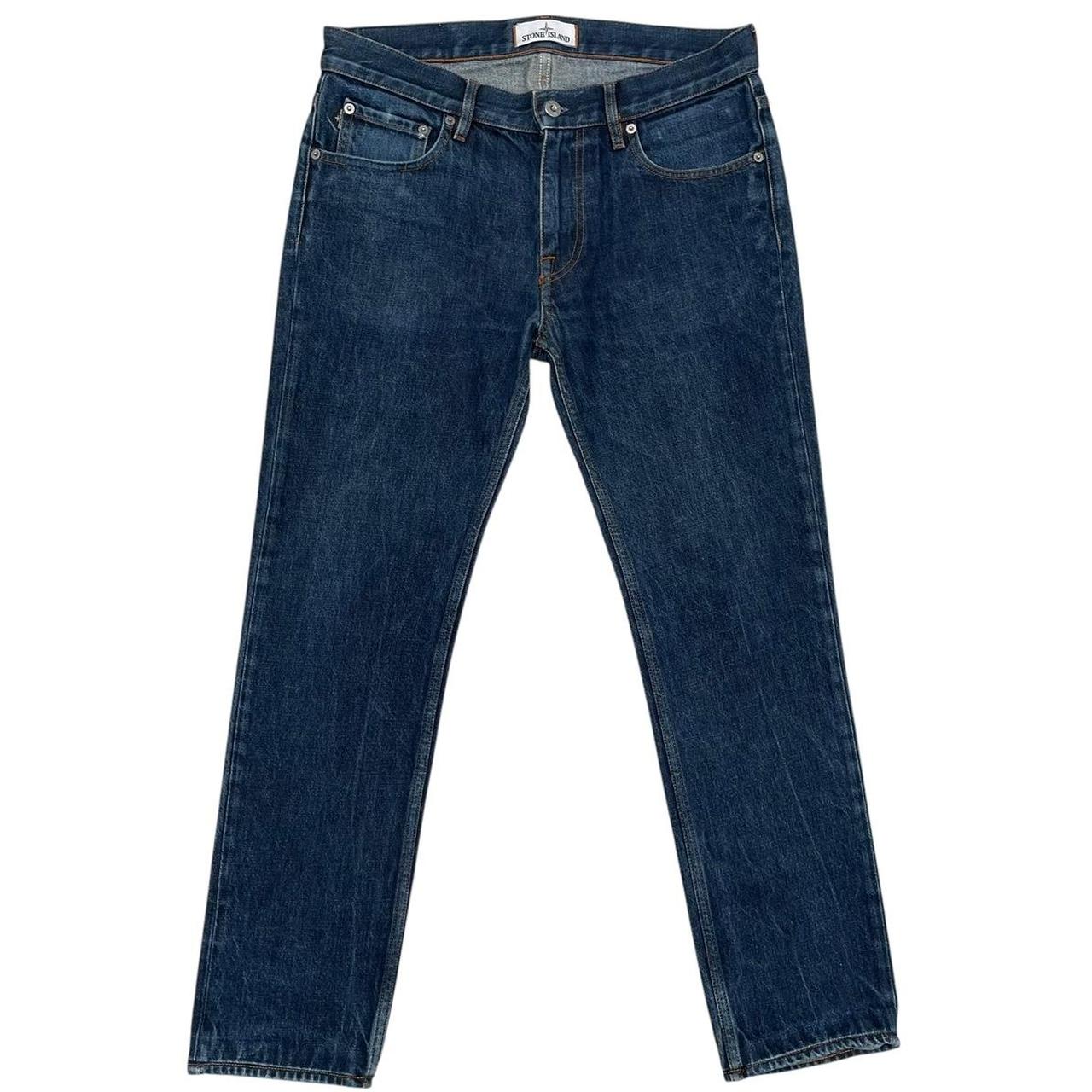 Stone Island AW 2018 Navy Blue Skinny Fit Denim Jeans