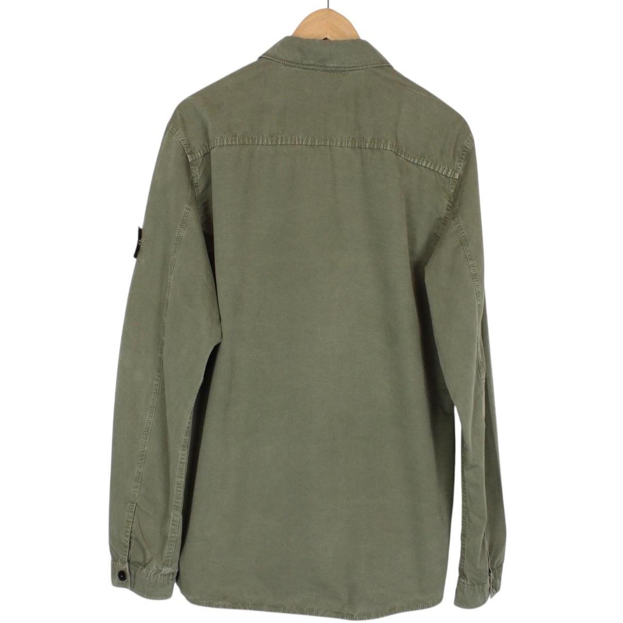 Stone Island AW 2019 Green Full Zip Cotton Overshirt Jacket