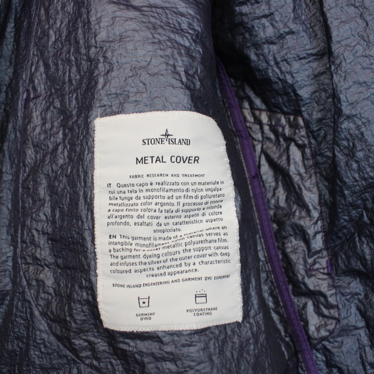 Stone Island SS 2025 Metallic Silver Metal Cover Jacket