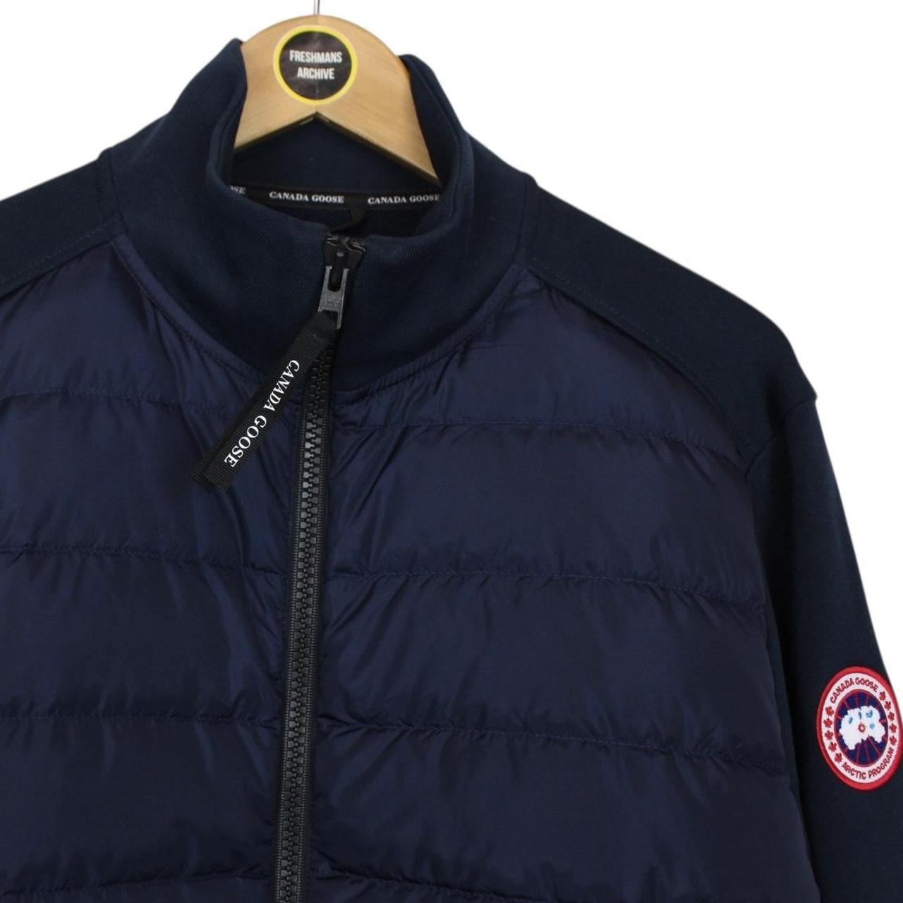 Canada Goose Navy Blue Huron Hybridge Down Quilted Jacket