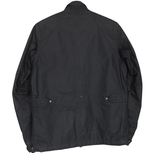 Vintage Thomas Burberry Navy Blue Multi Pocket Cotton Wax Jacket