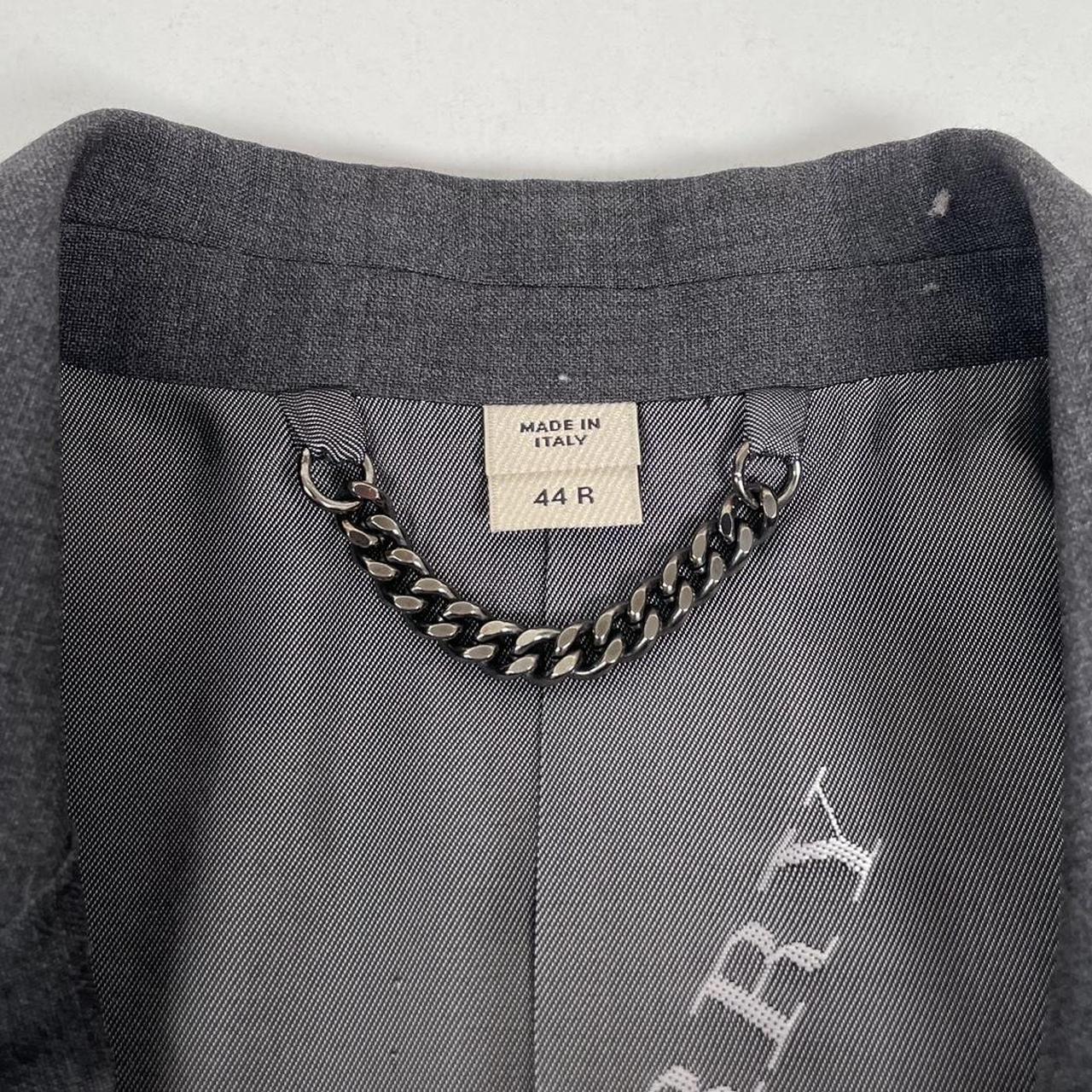 Burberry Dark Grey Virgin Wool Two Piece Tailored Suit