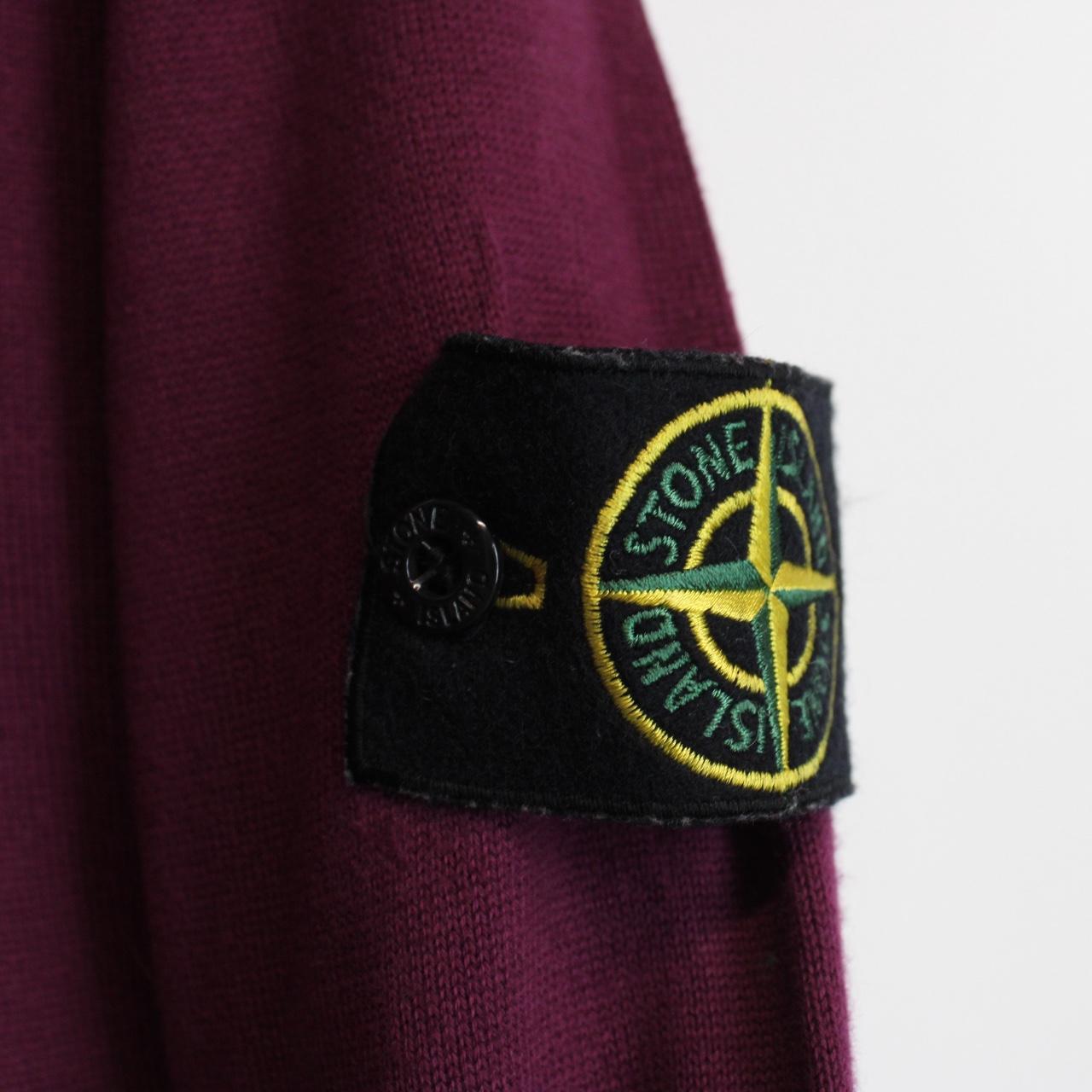 Stone Island SS 2015 Purple Cotton Knit Sweatshirt Jumper