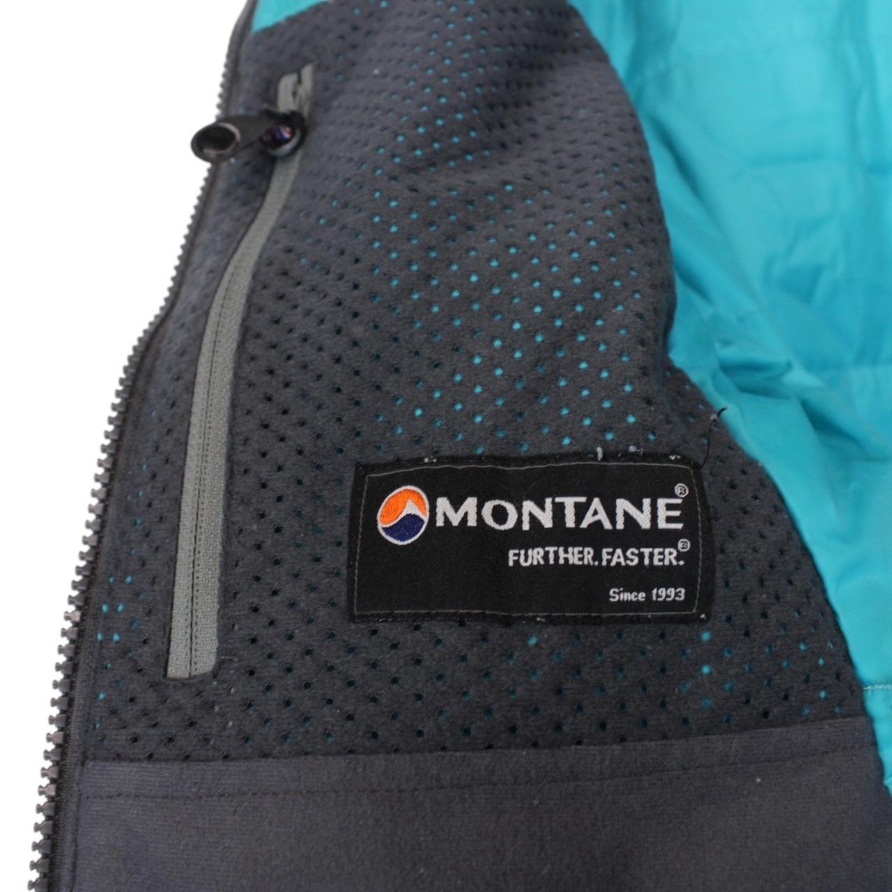 Montane Grey and Blue Full Zip Primaloft Quilted Jacket