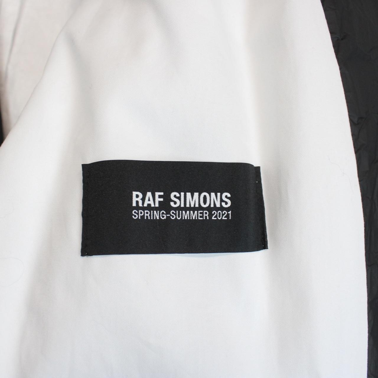 Raf Simons SS21 Black Technical Nylon Oversized Blazer