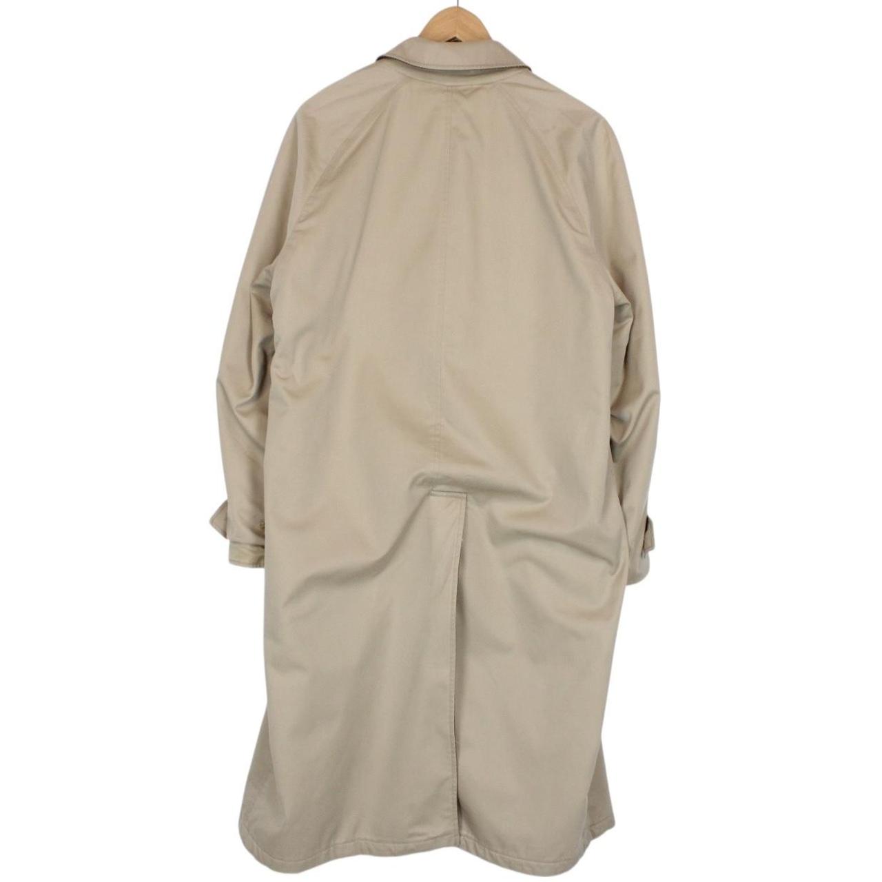 Vintage 90s Burberry Tan and Brown Cotton and Wool Reversible Trench Coat