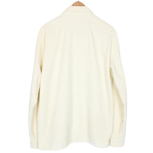 Stone Island AW 2020 Cream Long Sleeve Jumbo Corduroy Shirt
