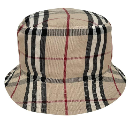 Burberry London Beige Nova Check Reversible Bucket Hat