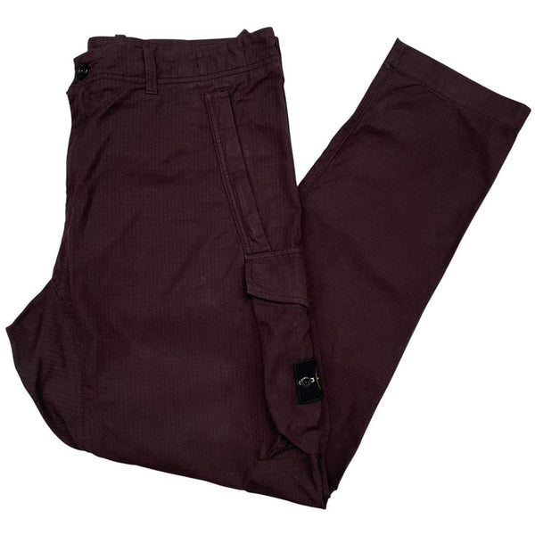 Stone Island AW 2019 Brown RE-T Fit Ripstop Cargo Trousers