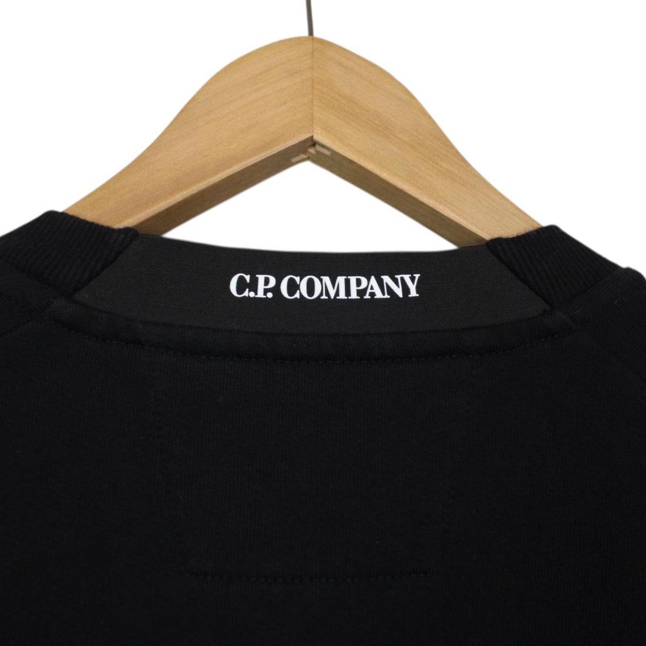 CP Company Black Cotton Lens Sweatshirt Jumper