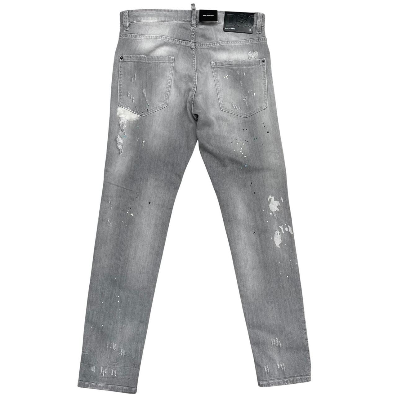 Dsquared2 Grey Cool Guy Distressed Slim Fit Jeans