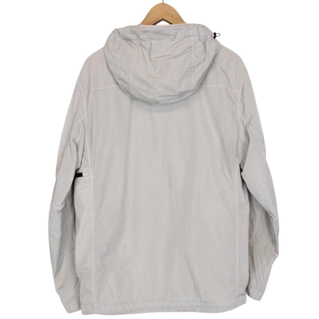 CP Company Grey Chrome Nylon 1/4 Zip Pullover Hooded Smock Jacket