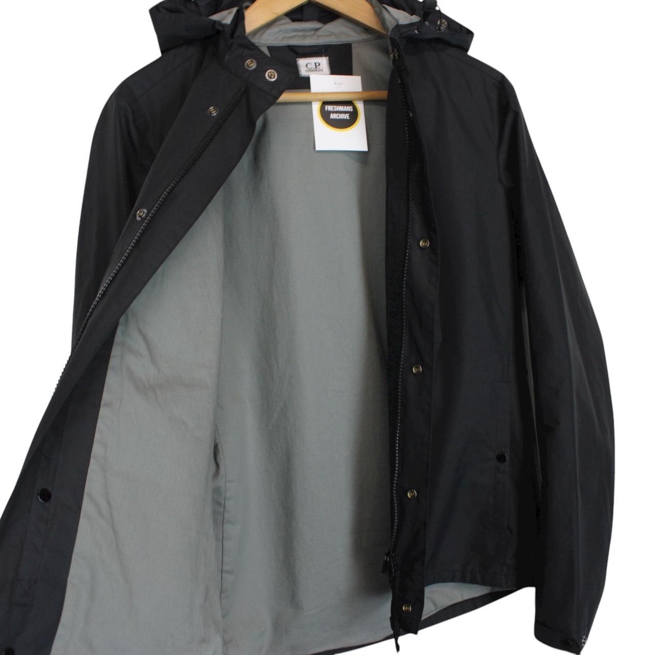 CP Company Micro-M Black Full Zip Nylon Goggle Jacket