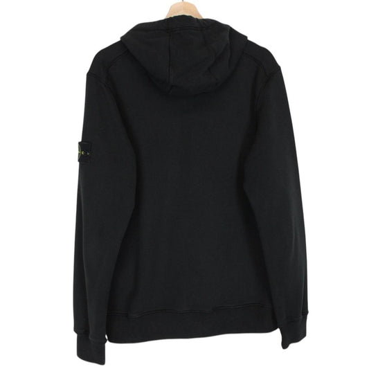 Stone Island AW 2021 Black Cotton Hoodie Jumper