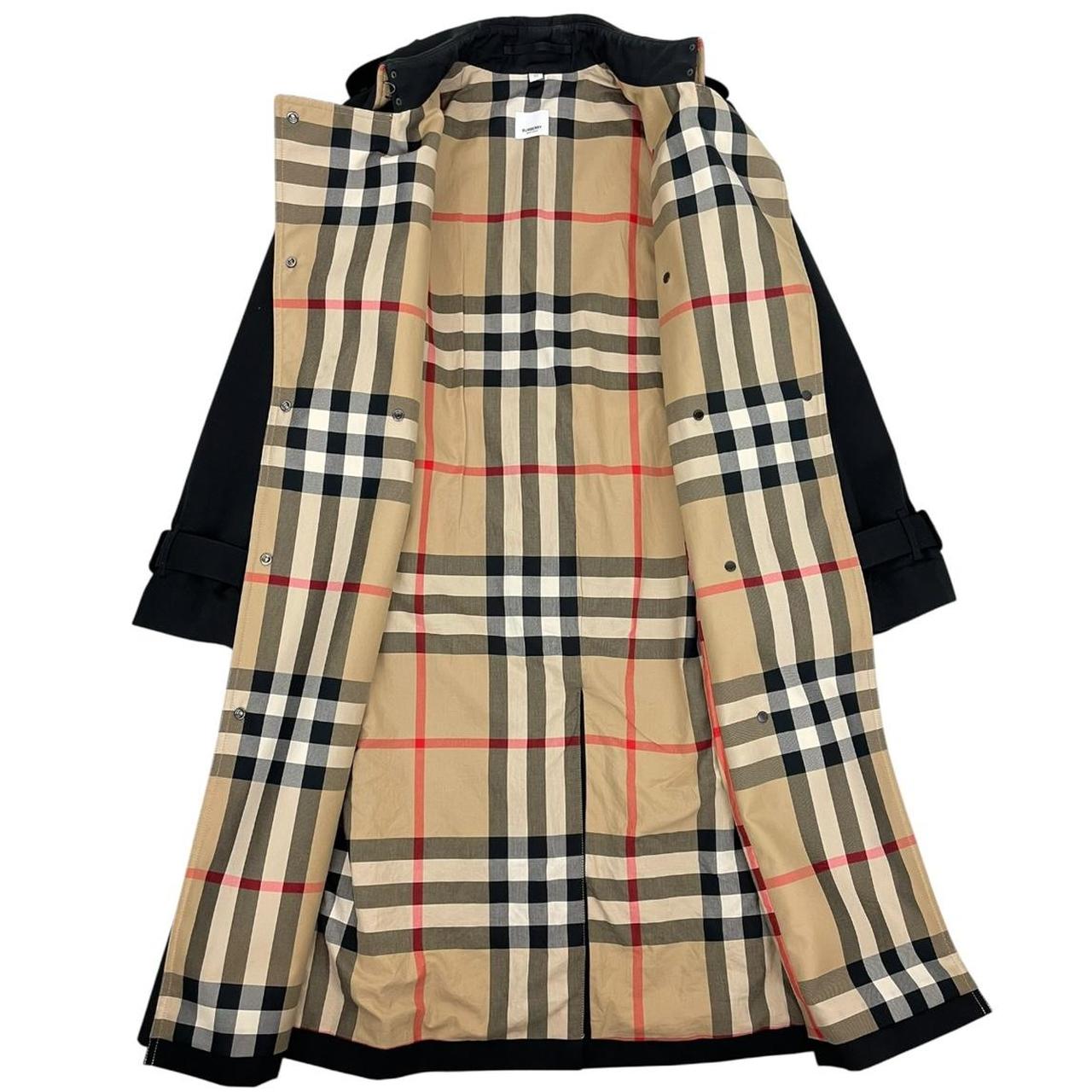 Burberry Sandridge Black Nova Check Cotton-Gabardine Trench Coat