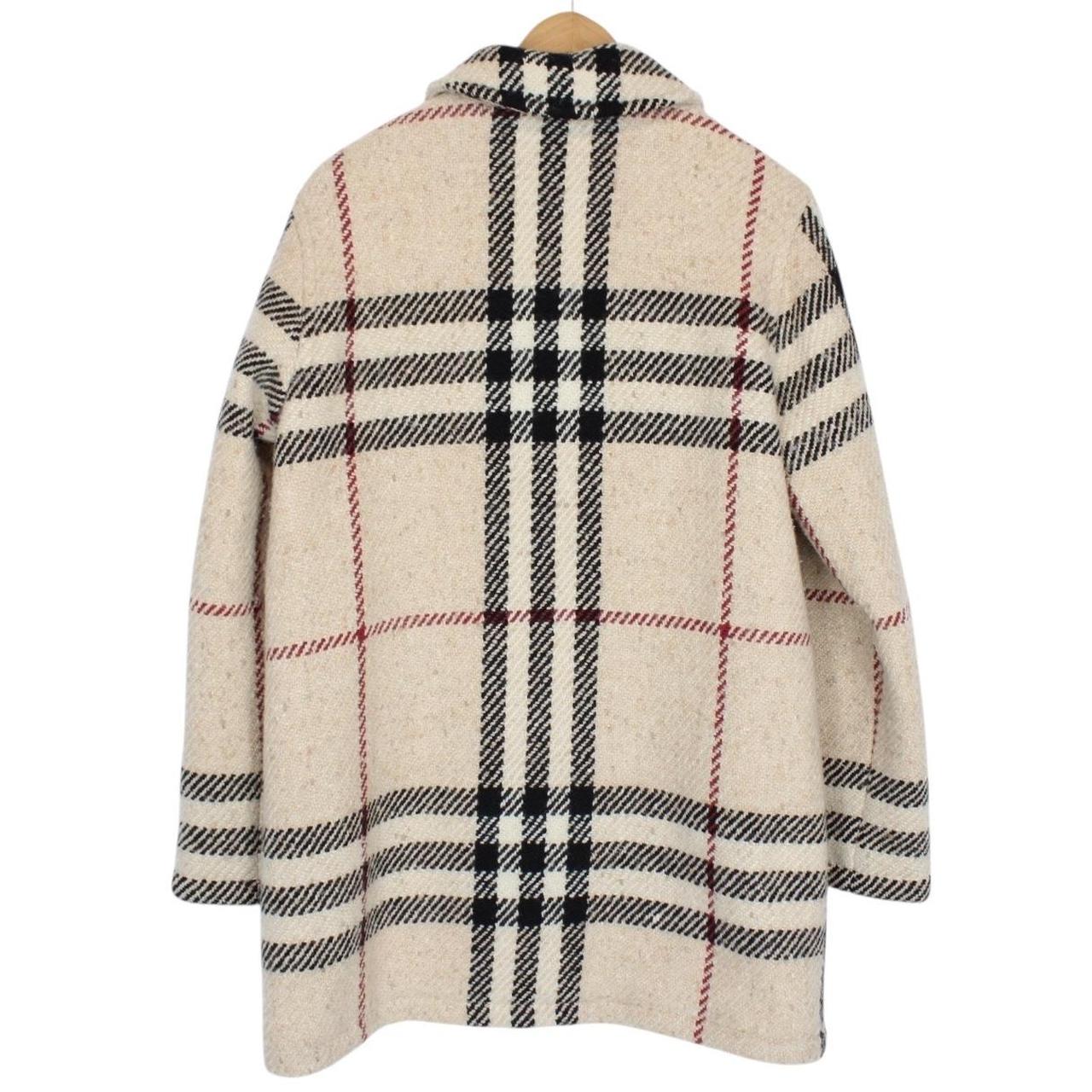 Burberry London Beige Wool Nova Check Coat