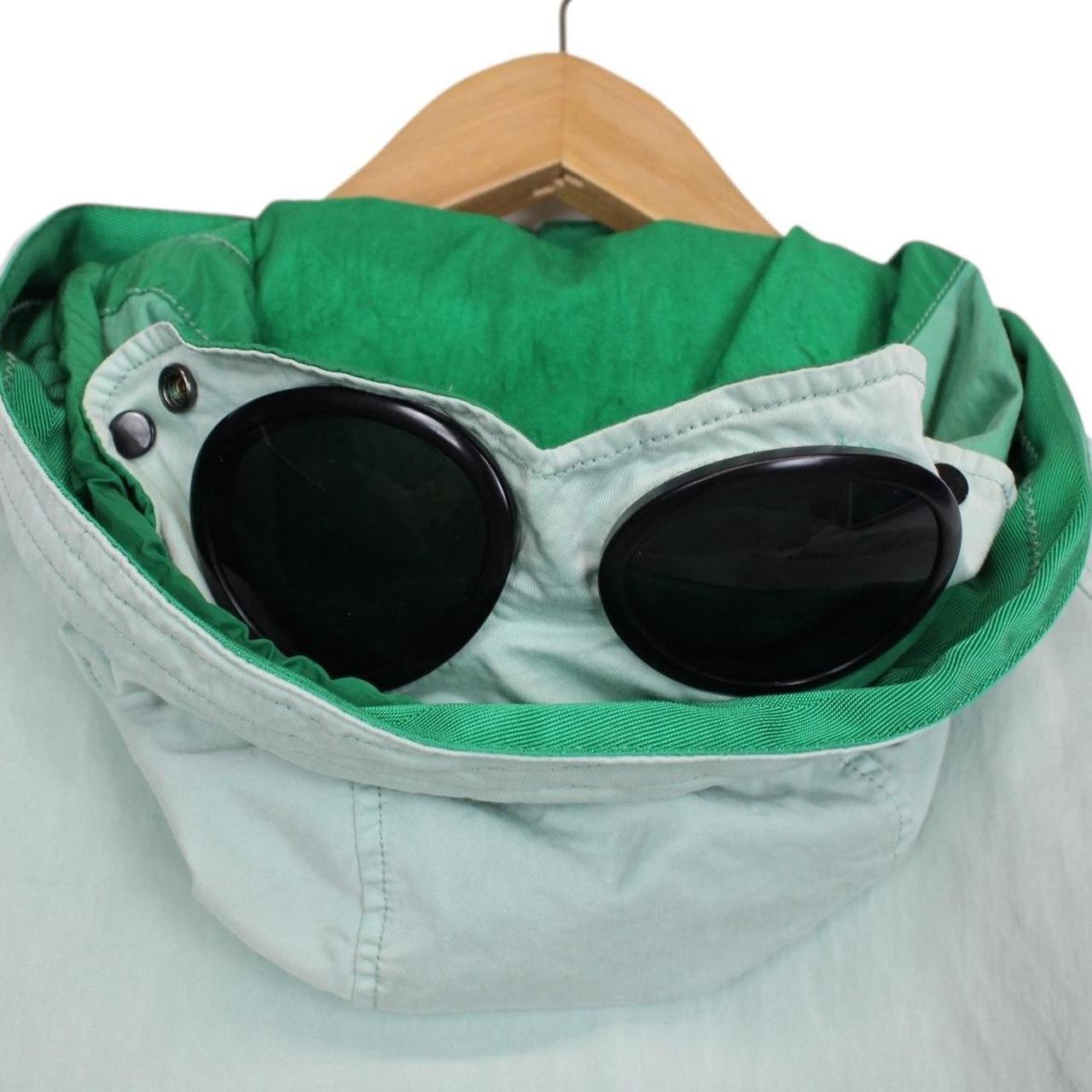 CP Company Mint Green Raso-CP Full Zip Goggle Jacket