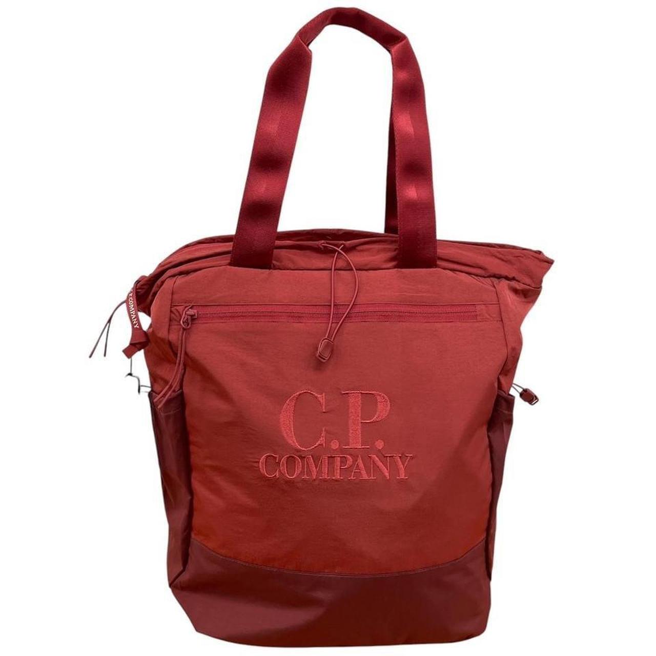 CP Company Ketchup Red Logo Embroidered Chrome-R Nylon Tote Backpack