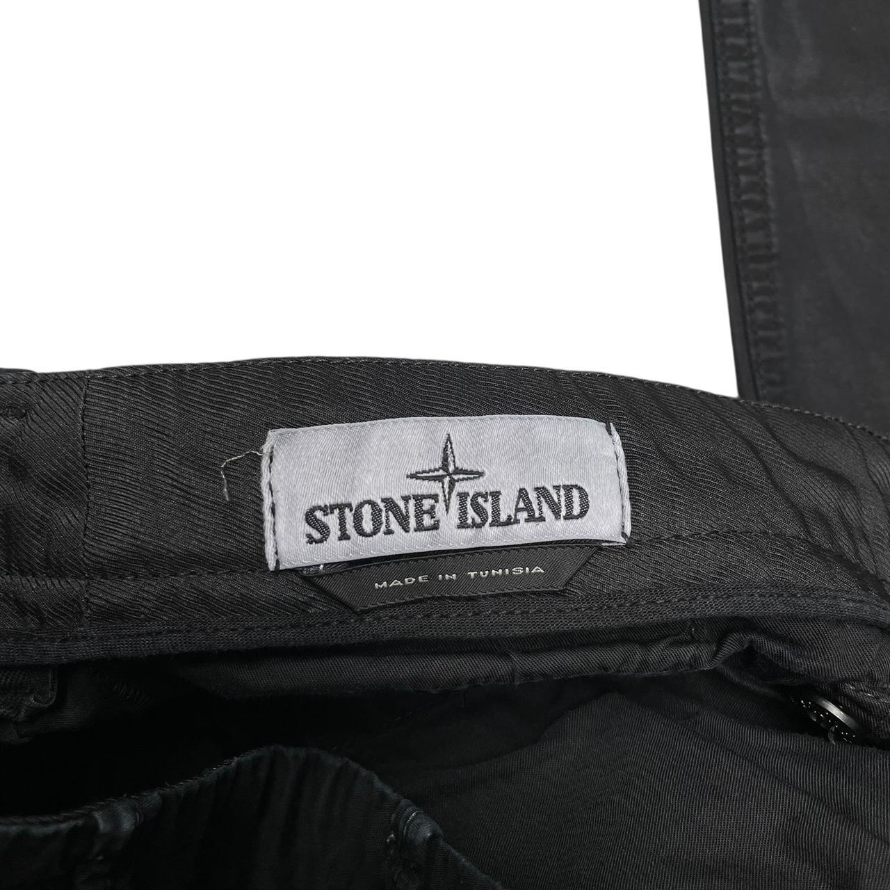Stone Island SS 2020 Black Slim Fit Cargo Trousers