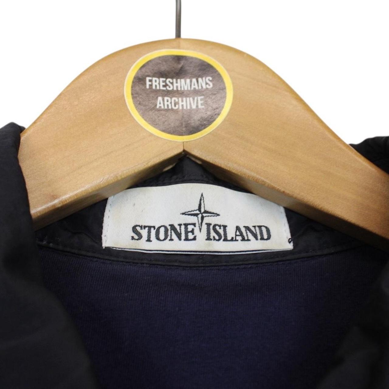 Stone Island AW 2018 Navy Blue Full Zip Nylon Metal Overshirt Jacket
