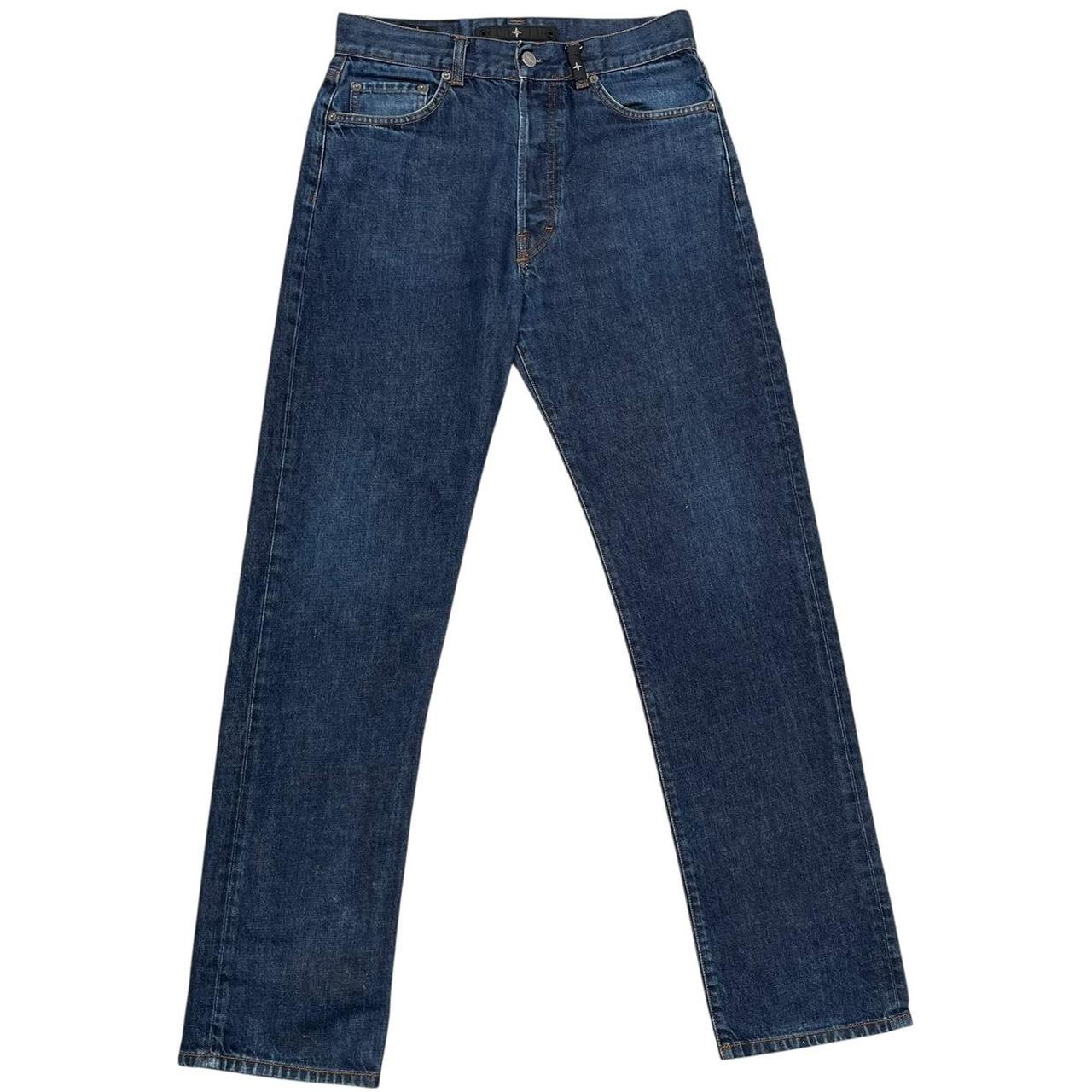 Vintage Stone Island AW 2001 Navy Blue Straight Leg Fit Denim Jeans