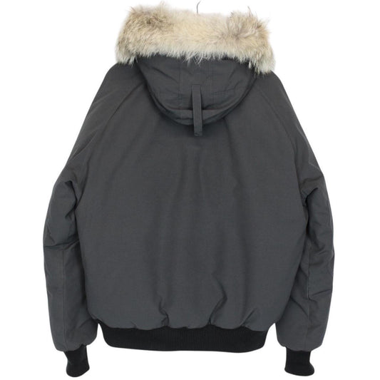 Canada Goose Graphite Grey Chilliwack Bomber Down Jacket with Fur Trim