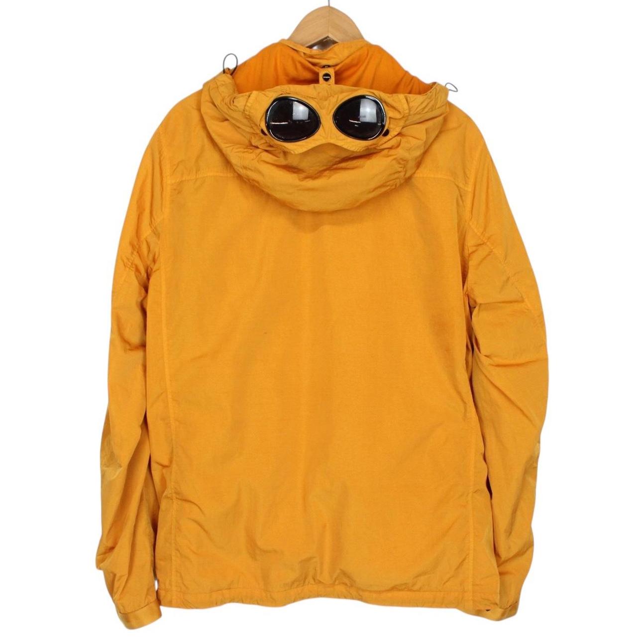 CP Company Orange Full Zip Chrome-R Nylon Garment Dyed Goggle Jacket