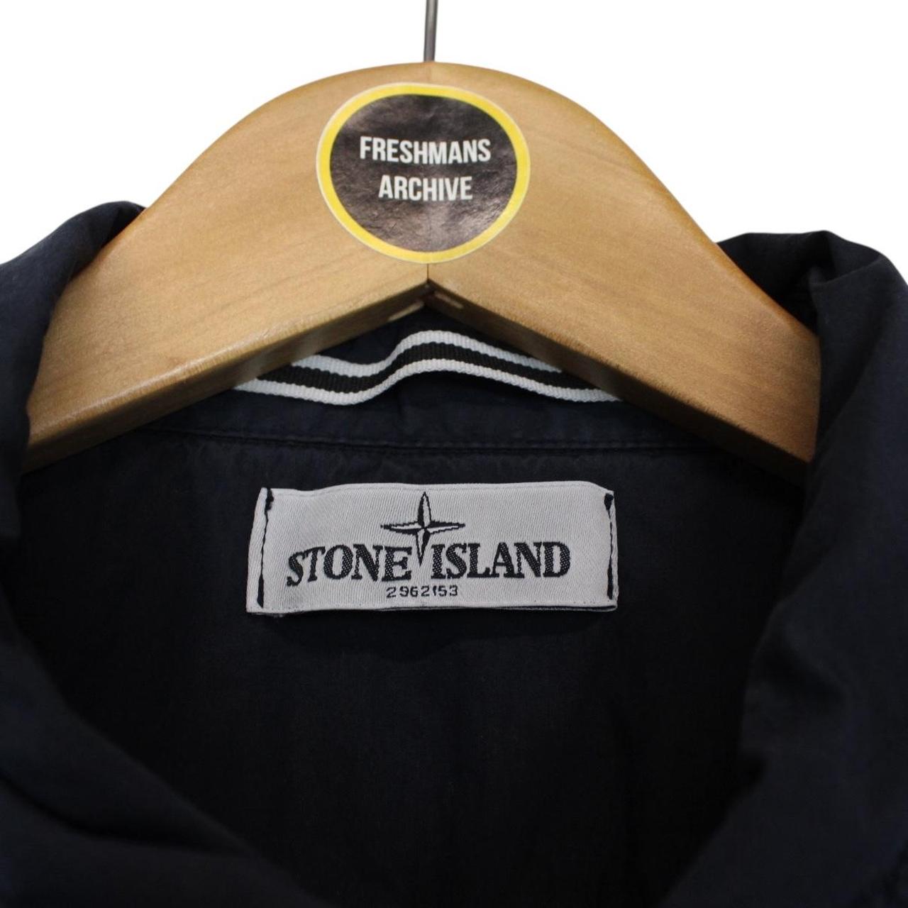 Stone Island SS 2012 Navy Blue Hydrophobic Cotton Overshirt Jacket