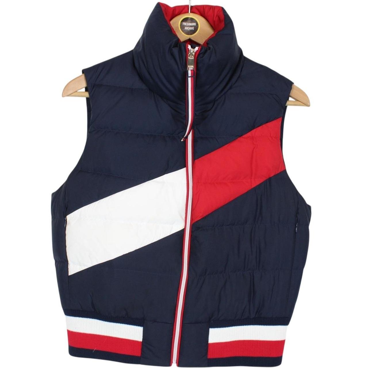 Tommy Hilfiger Navy Blue, Red and White Full Zip Gilet / Bodywarmer