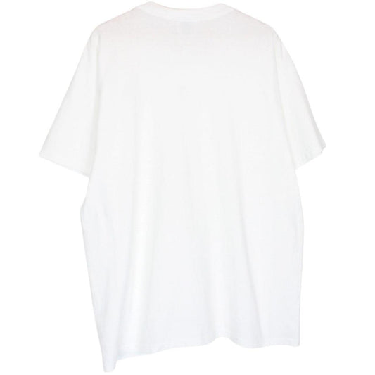 Nike white short sleeve cotton t-shirt with chest pocket and vintage logo.