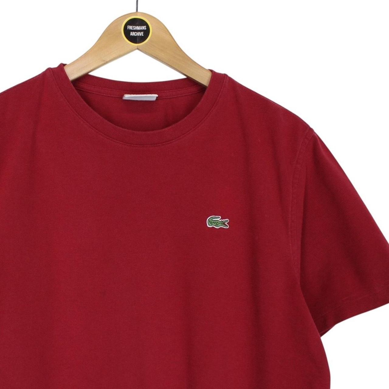 Lacoste Sport Burgundy Cotton Short Sleeve T-Shirt