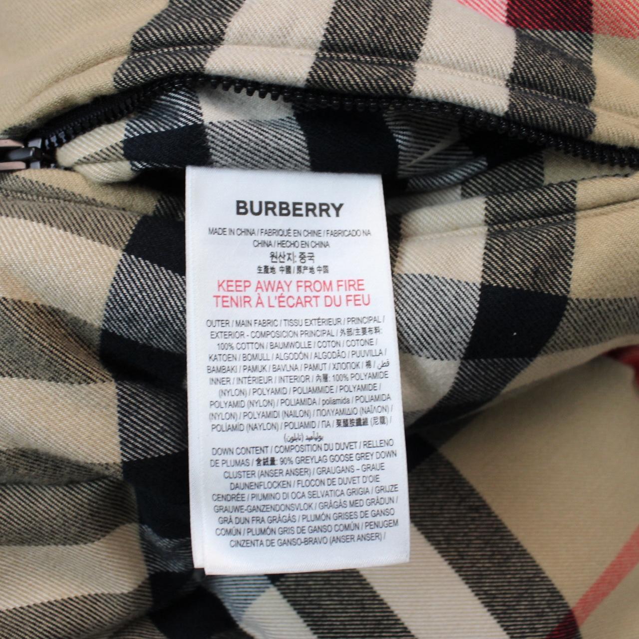 Burberry Beige and Black Nova Check Reversible Cotton Down Gilet / Bodywarmer