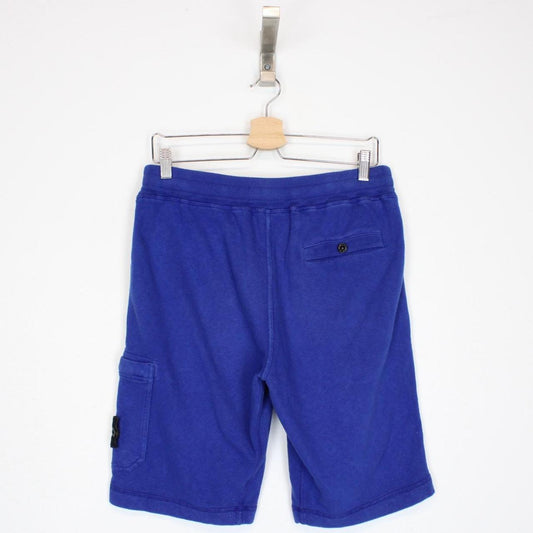 Stone Island SS 2016 Blue Cotton Jogger Shorts