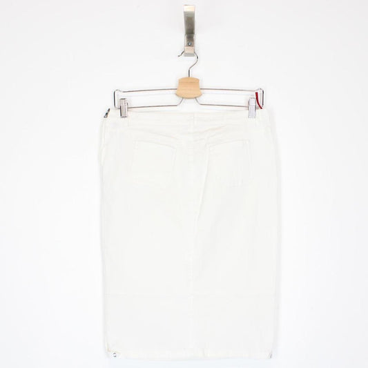 Vintage 90s Prada Sport White Midi Skirt