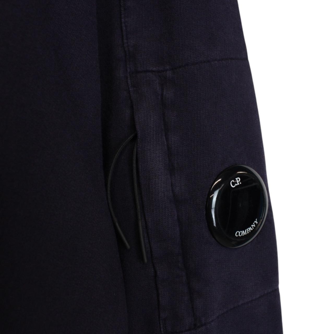 CP Company Navy Blue 1/4 Zip Lens Sweatshirt Jumper
