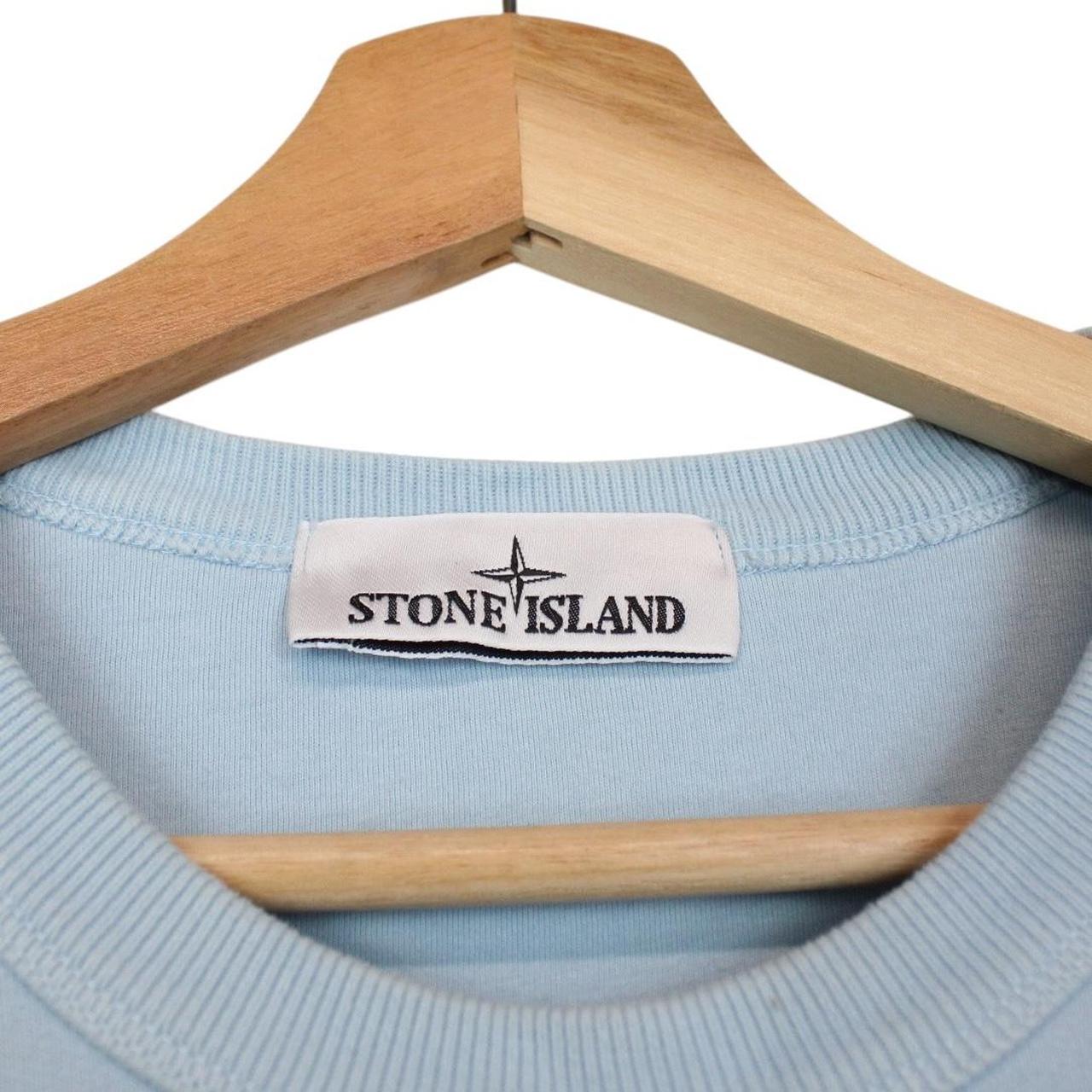 Stone Island AW 2023 Blue Cotton Sweatshirt Jumper