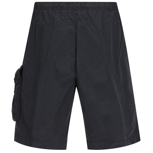 CP Company Black Flatt Nylon Lens Pocket Technical Shorts