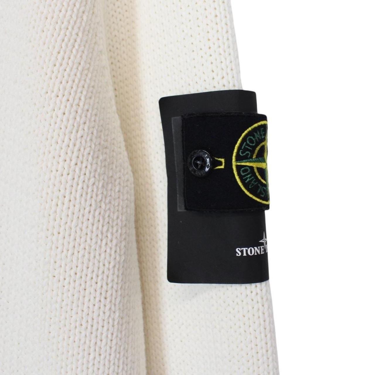 Stone Island SS 2023 Cream Heavyweight Cotton Knit Jumper