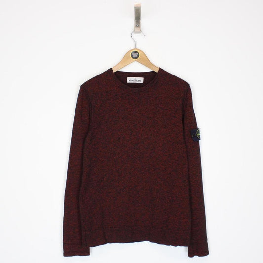 Stone Island SS 2012 Red and Black Cotton Knit Sweatshirt Jumper