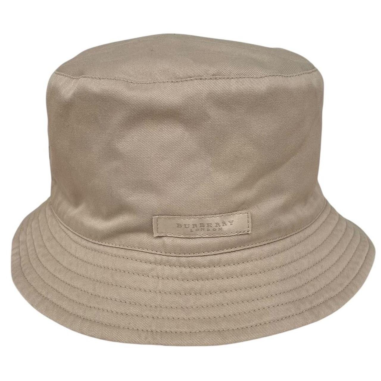 Burberry London Beige Nova Check Reversible Bucket Hat